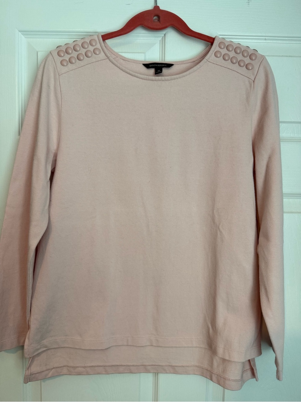 Banana Republic Light Pink Long Sleeve Tee